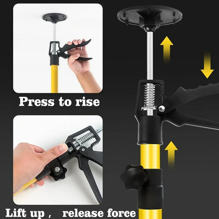 2Pcs 115-295cm Extendable Cabinet Installation Iron Support Rod Adjustable Cabinet Support Jack - Yellow - 5
