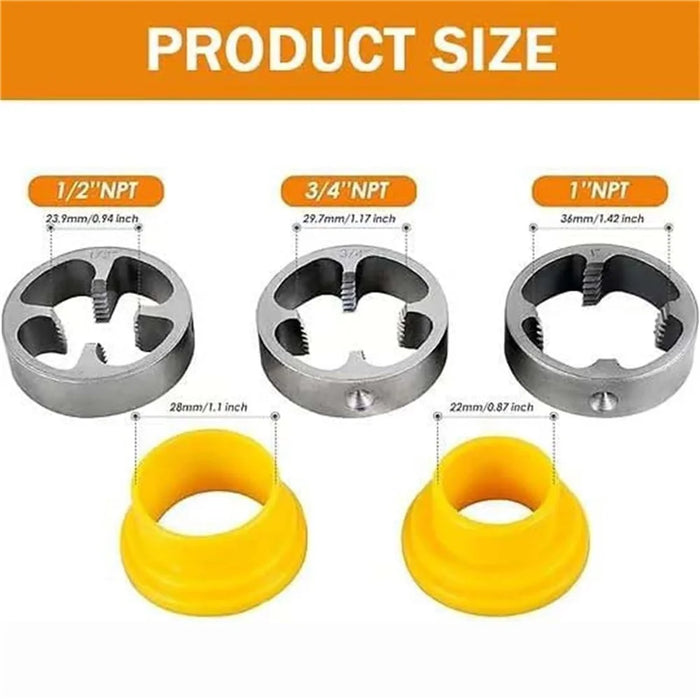 6Pcs Electric Drill Pipe Threading Tool Set PPR Water Pipe Home Plumbing DIY Dies - 7