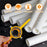 6Pcs Pipe Threading Kit PVC Plastic Pipes NPT Thread Cutter Manual Die Set - 4
