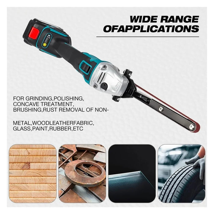 Angle Grinder Belt Sander Conversion Kit For Woodworking Polishing Rust Removal Tool Attachment - 4
