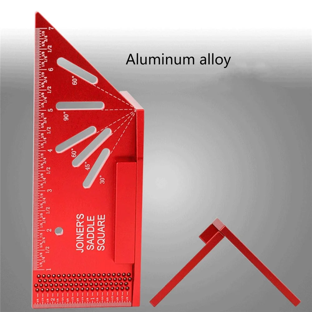 GD1114 Woodworking Marking Ruler 3D Bevel Gauge 30 45 60 90 120 Degree Aluminum Alloy Angle Ruler - Metric System - 4