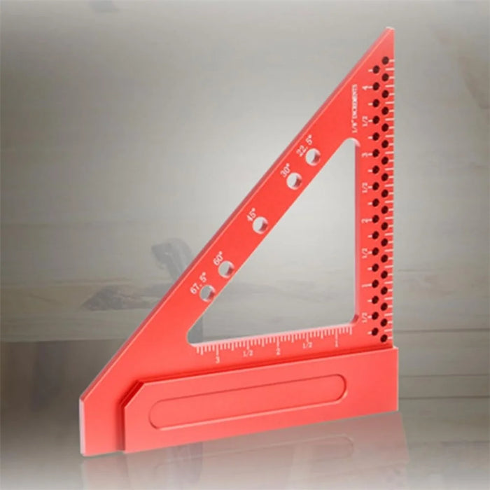 Woodworking Multi Angle Hole Ruler Aluminum Alloy Carpenter Precision Marking Tool - 5