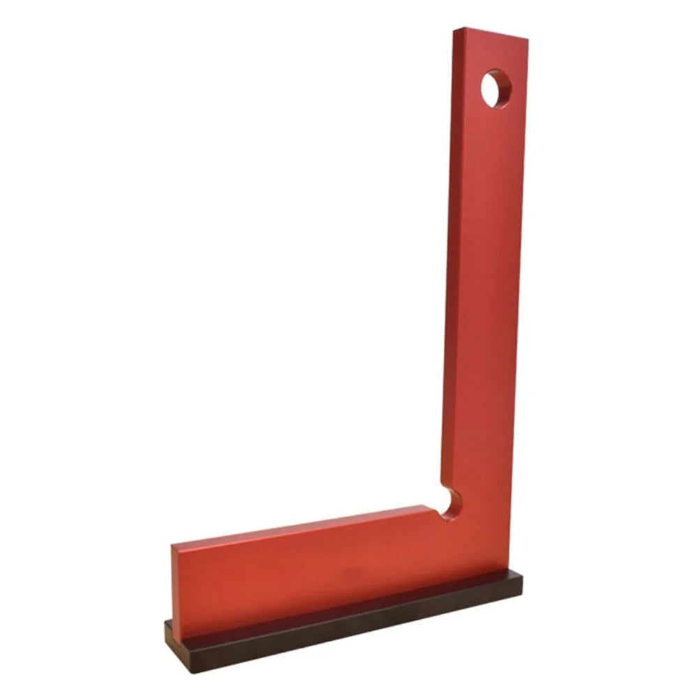 Woodworking 90 Degree Square Ruler Angle Measurement Tool Aluminum Alloy Marking Gauge - 1