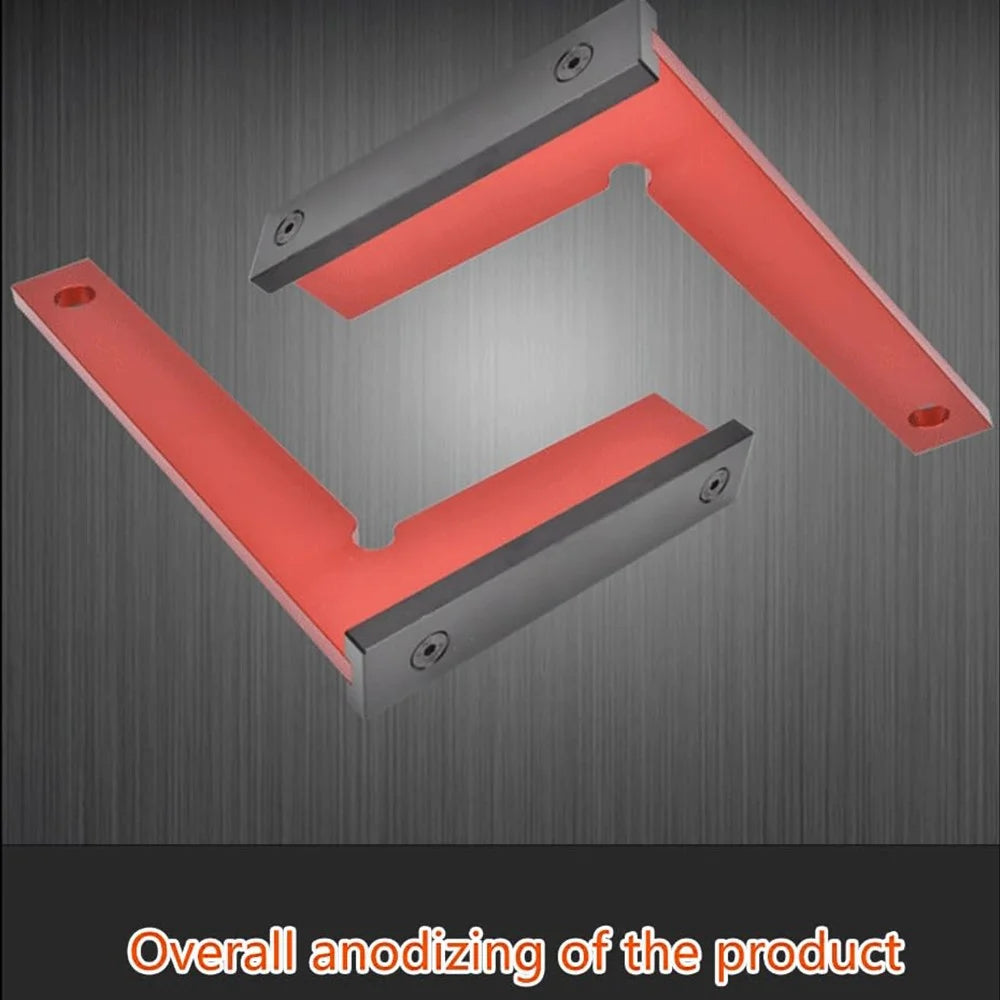 Woodworking 90 Degree Square Ruler Angle Measurement Tool Aluminum Alloy Marking Gauge - 2