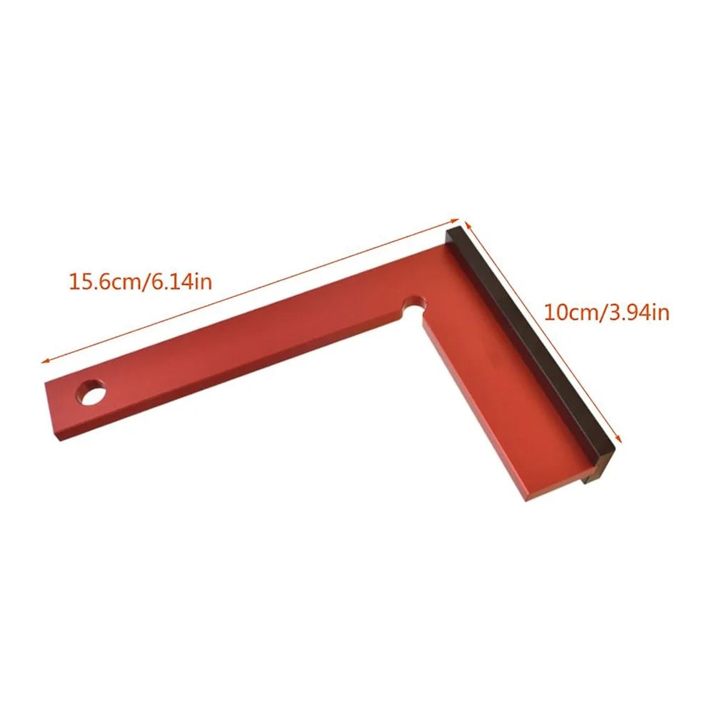 Woodworking 90 Degree Square Ruler Angle Measurement Tool Aluminum Alloy Marking Gauge - 6