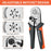 HSC8 6-4A Ferrule Crimping Pliers with 1200Pcs Terminals Wire Connector Electrical Repair Kit - 3