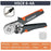 HSC8 6-4A Ferrule Crimping Pliers with 1200Pcs Terminals Wire Connector Electrical Repair Kit - 4