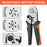 HSC8 6-6A Ferrule Crimping Pliers with 400Pcs Terminals Wire Connector Electrical Repair Kit - 3