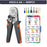 HSC8 6-6A Ferrule Crimping Pliers with 400Pcs Terminals Wire Connector Electrical Repair Kit - 6
