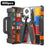 HSC8 6-6A Ferrule Crimping Pliers with 800Pcs Terminals Wire Connector Electrical Repair Kit - 1