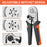 HSC8 6-6A Ferrule Crimping Pliers with 800Pcs Terminals Wire Connector Electrical Repair Kit - 3