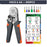 HSC8 6-6A Ferrule Crimping Pliers with 800Pcs Terminals Wire Connector Electrical Repair Kit - 6