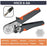 HSC8 6-6A Ferrule Crimping Pliers with 1200Pcs Terminals Wire Connector Electrical Repair Kit - 4