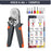 HSC8 6-6A Ferrule Crimping Pliers with 1200Pcs Terminals Wire Connector Electrical Repair Kit - 6