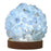 Natural Crystal Ball Table Lamp with Wooden Base for Yoga Balance Meditation USB Charged Night Light - Sky Blue - 1