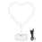 3D Heart Shape Neon LED Light Romantic Table Lamp Mood Light Bedroom Decor - Warm Light - 6