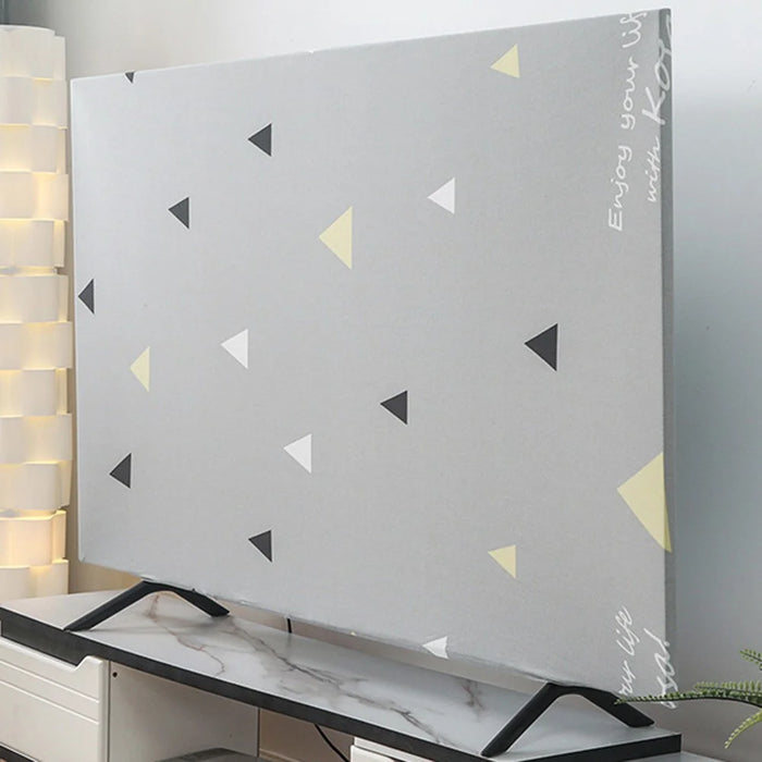For 45 - 55 Inch Display Monitor Elastic Dust Cover TV Screen Protector Sleeve Size S - Triangle Pattern - 2