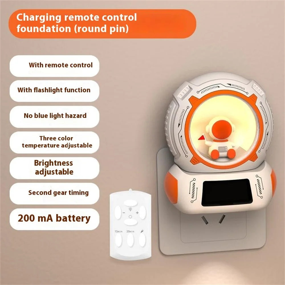 LED Night Light 3 Color Temperature Adjustable Bedside Lamp with Timer Function - 2