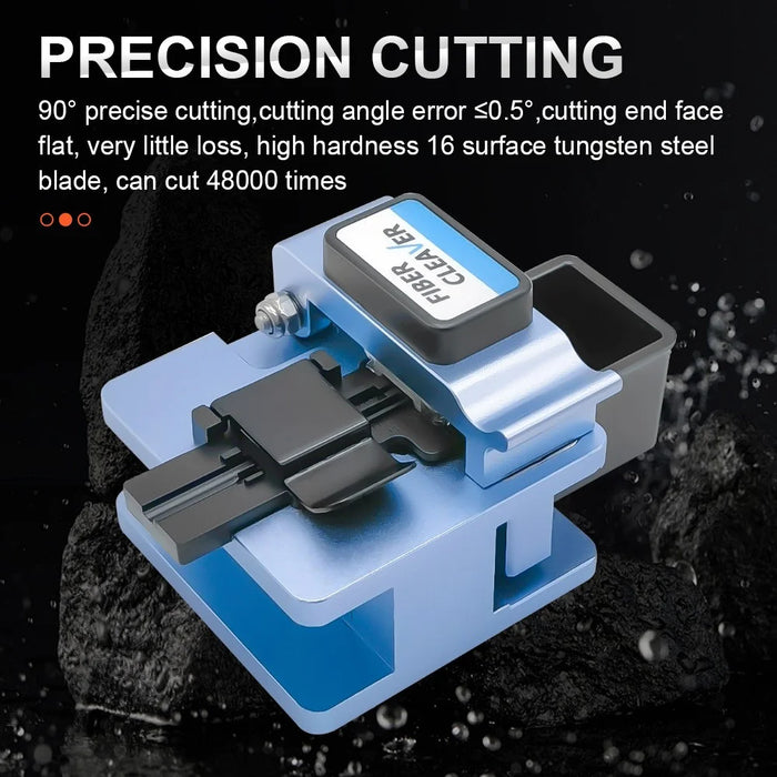 High Precision Optical Fiber Cleaver with 16 Cleaving Spots Fiber Cutter Tool - 6