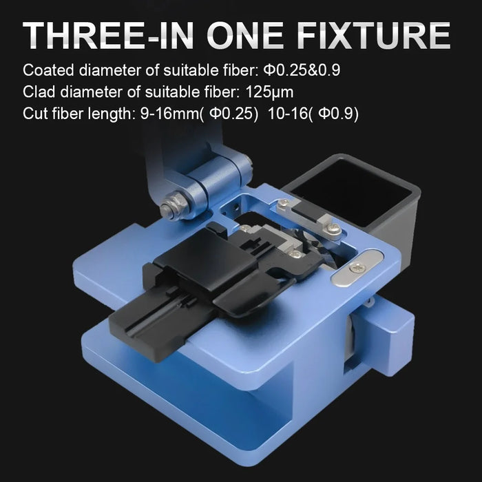 High Precision Optical Fiber Cleaver with 16 Cleaving Spots Fiber Cutter Tool - 7