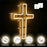 LED Cross Neon Sign USB Powered Dimmable Room Decor Light for Church Party - 2