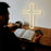 LED Cross Neon Sign USB Powered Dimmable Room Decor Light for Church Party - 5