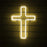 LED Cross Neon Sign USB Powered Dimmable Room Decor Light for Church Party - 6