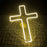 LED Cross Neon Sign USB Powered Dimmable Room Decor Light for Church Party - 7