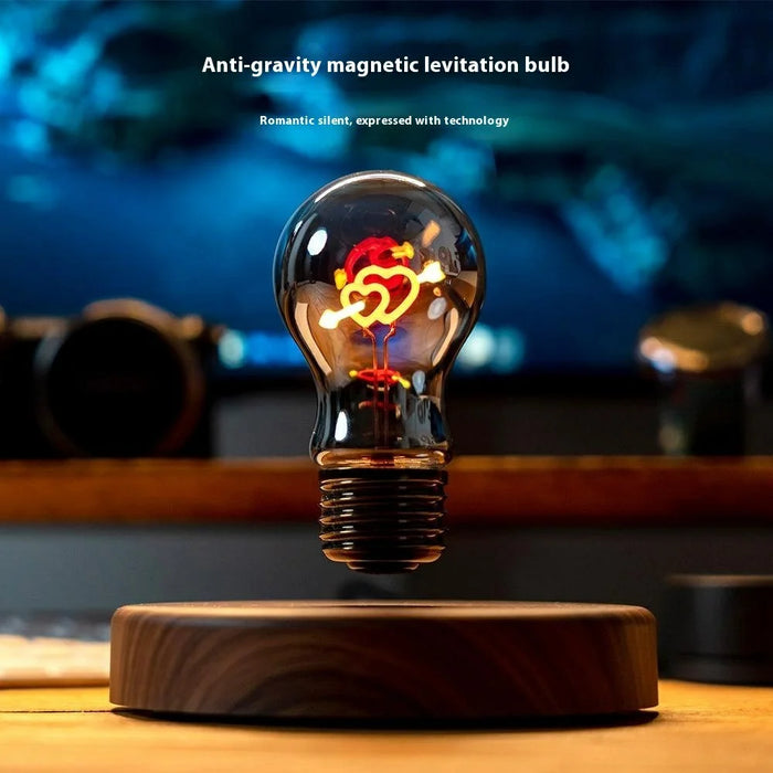 Magnetic Levitating LED Bulb Night Light Creative Atmosphere Lamp Desktop Tech Decor Light - EU Plug - 2