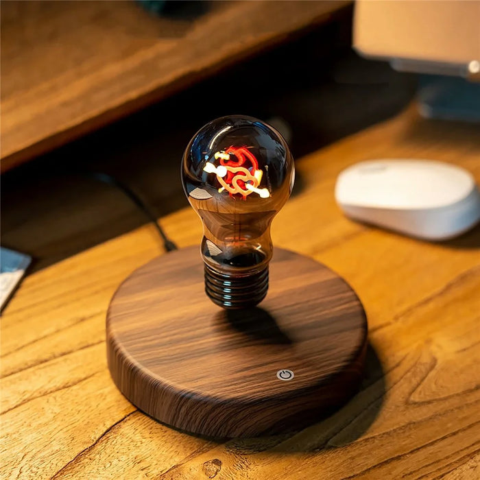 Magnetic Levitating LED Bulb Night Light Creative Atmosphere Lamp Desktop Tech Decor Light - EU Plug - 4