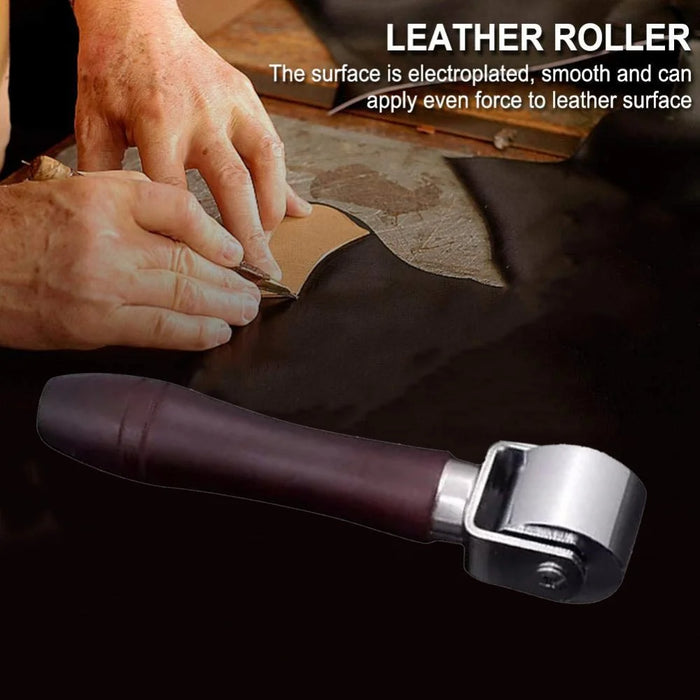Size S 26mm Leather Roller Tool DIY Leathercraft Burnishing Wheel Leather Edge Slicker - 2