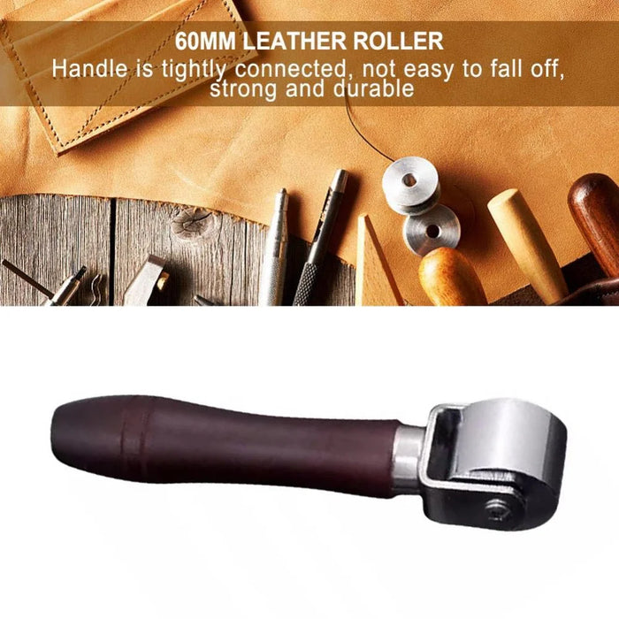 Size S 26mm Leather Roller Tool DIY Leathercraft Burnishing Wheel Leather Edge Slicker - 3