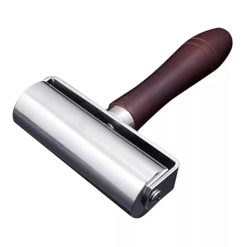 Size L 100mm Leather Roller Tool DIY Leathercraft Burnishing Wheel Leather Edge Pressing Tool - 1
