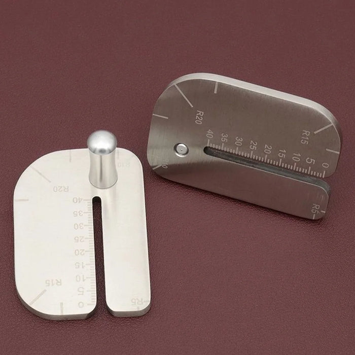 Stainless Steel Leather Punch Stabilizer DIY Tool Slant / Flat / Rhombus Cutting Hole Punching Aid Tool - 3