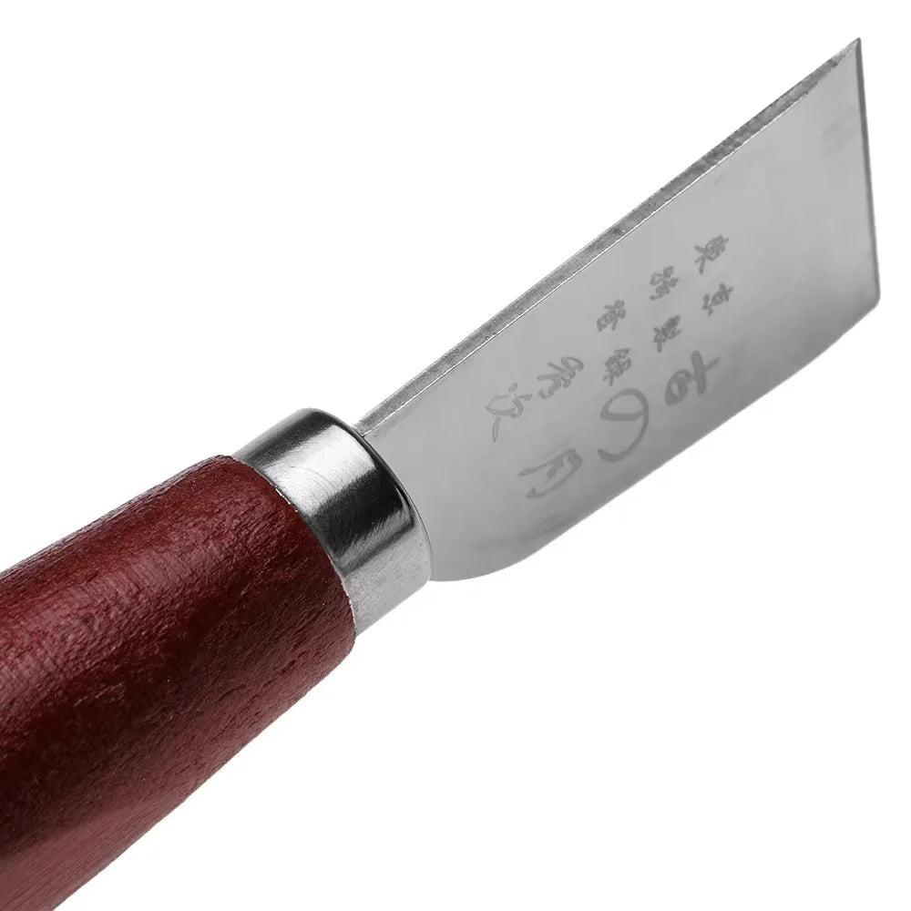 Leather Craft Stainless Steel Skiving Knife Leather Working Tool DIY Handmade Edge Beveler Thinning Tool - 7