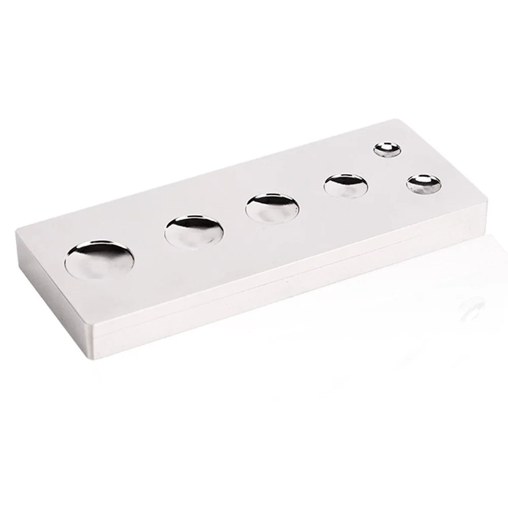 6 in 1 Stainless Steel Rivet Setting Base Leathercraft Snap Fastener Installation Workbench - 1