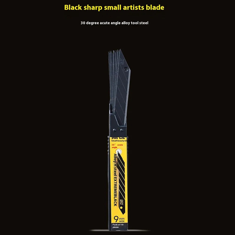 Zinc Alloy Utility Knife 30 Degree Blade 9mm Precision Craft Cutter for Paper / Film Cutting - 6