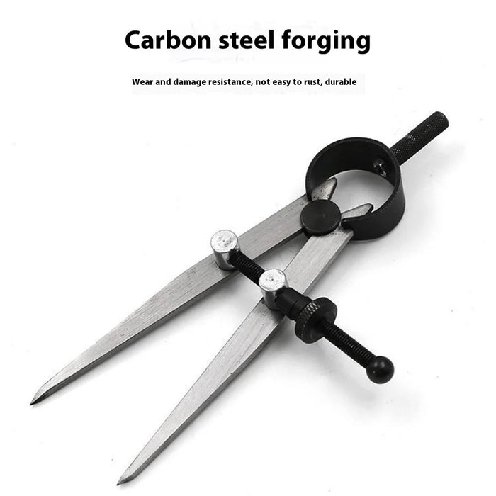 Medium Size Metal Spacing Gauge Quick Adjust Drawing Ruler Edge Liner DIY Leather Craft Marking Tool - 2