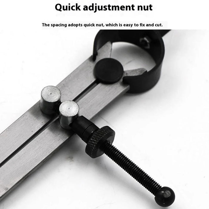Medium Size Metal Spacing Gauge Quick Adjust Drawing Ruler Edge Liner DIY Leather Craft Marking Tool - 3