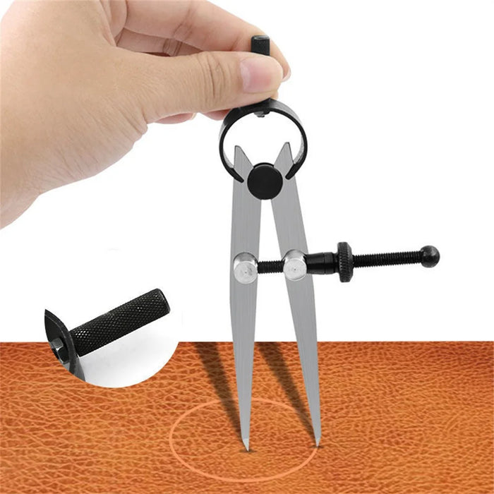 Medium Size Metal Spacing Gauge Quick Adjust Drawing Ruler Edge Liner DIY Leather Craft Marking Tool - 6