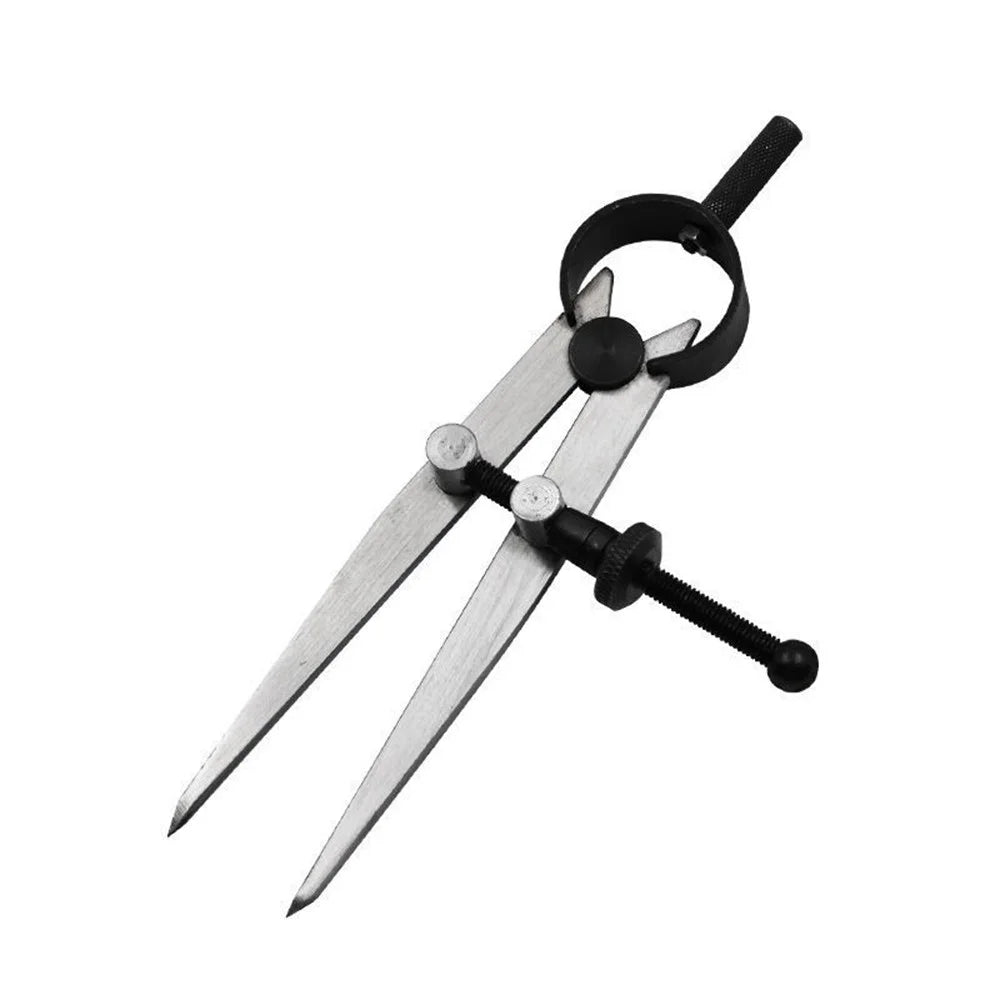 Large Size Metal Adjustable Compass Divider Drawing Tool DIY Leather Spacing Gauge Radius Measurement Tool - 1