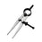 Large Size Metal Adjustable Compass Divider Drawing Tool DIY Leather Spacing Gauge Radius Measurement Tool - 1