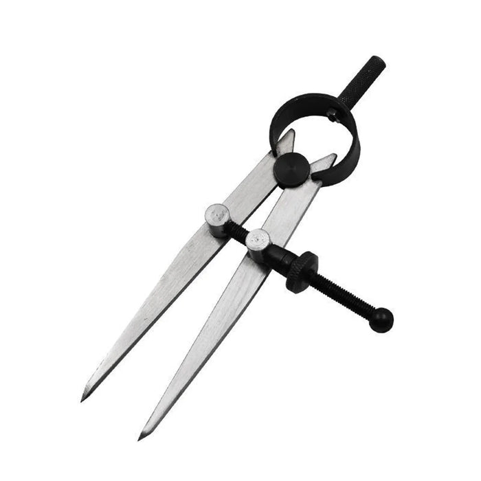 Large Size Metal Adjustable Compass Divider Drawing Tool DIY Leather Spacing Gauge Radius Measurement Tool - 1