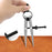 Large Size Metal Adjustable Compass Divider Drawing Tool DIY Leather Spacing Gauge Radius Measurement Tool - 4