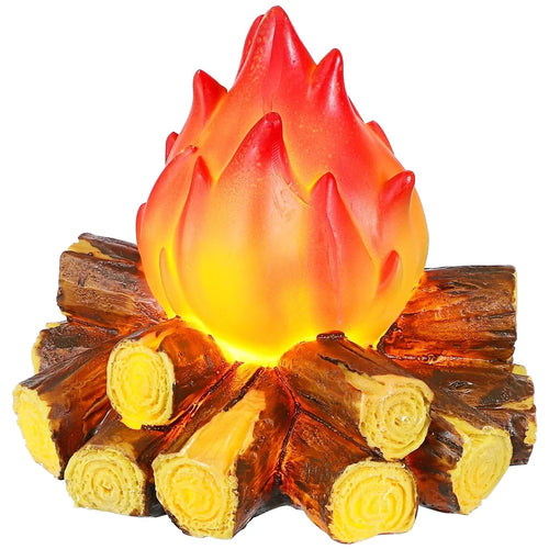 LED Faux Wood Charcoal Flame Lamp Decorative Fireplace Light Ambient Mood Lighting Light For Room  /  Home Decor - 1