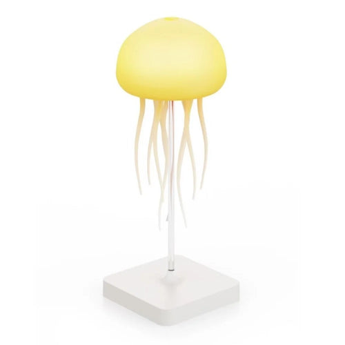 Smart Color-Changing Sound-Activated Jellyfish Lamp Floating Tentacles Creative Mood Sensor Night Light with Plastic Base - 1