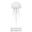 Smart Color-Changing Sound-Activated Jellyfish Lamp Floating Tentacles Creative Mood Sensor Night Light with Acrylic Base - 1