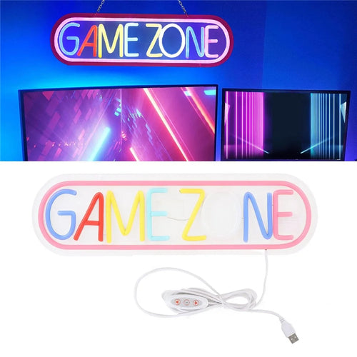 Gaming LED Neon Light Wall Decor Game Room Atmosphere Lamp Teen Boys Room Decoration - 1