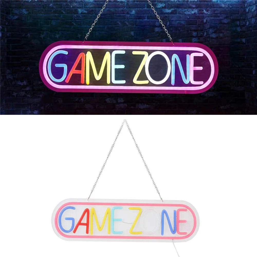 Gaming LED Neon Light Wall Decor Game Room Atmosphere Lamp Teen Boys Room Decoration - 3