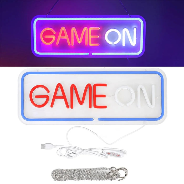 Gaming Neon Light Wall Decor Game Room Teen Boys Room Decoration LED Atmosphere Lamp - 1